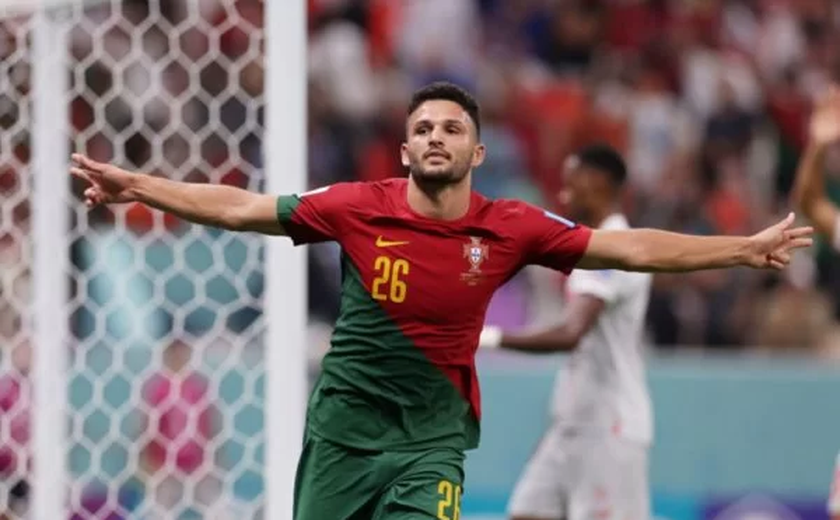 Portugal faz 6 x 1 na Suíça e enfrenta Marrocos nas quartas da Copa
