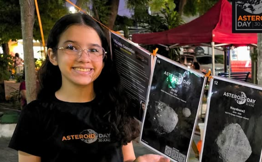 Asteroide recebe o nome da brasileira Nicolinha, 12 anos