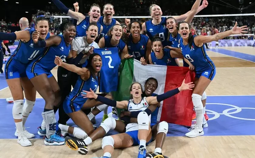 Invicta, Itália bate Holanda por 3 a 0 e mantém liderança na VNL