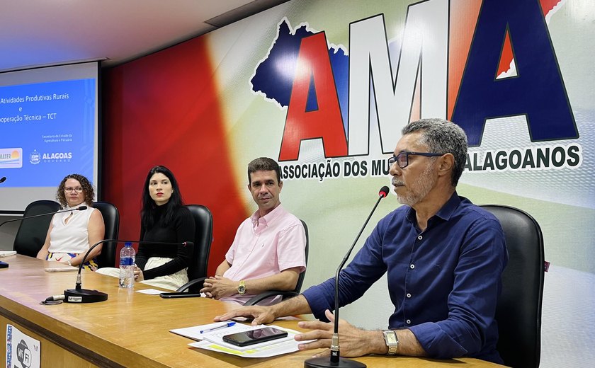 Secretaria de Agricultura e Emater apresentam projetos de fomento e cooperação técnica a municípios alagoanos