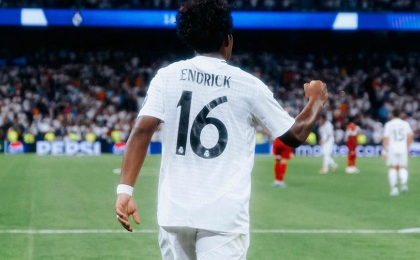 Endrick estreia na Liga dos Campeões com gol pelo Real Madrid