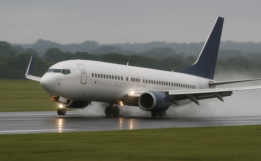 Avião enfrenta problemas para pousar em SP e aterrissa em Jundiaí