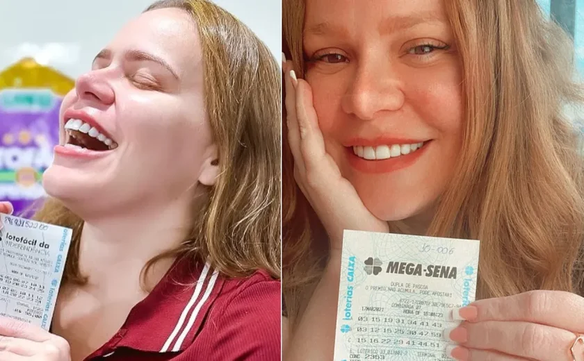 Paulinha Leite posta foto com bilhete premiado da Lotofácil: 'Quase R$ 3 milhões'
