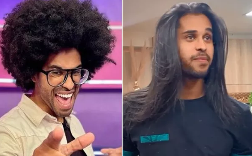 Ex-BBB Luciano Estevan alisa o cabelo e gera reação nas redes sociais