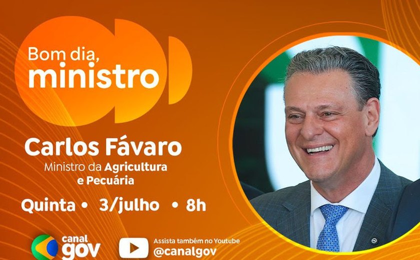 Carlos Fávaro destaca medidas do maior Plano Safra da história no Bom Dia, Ministro