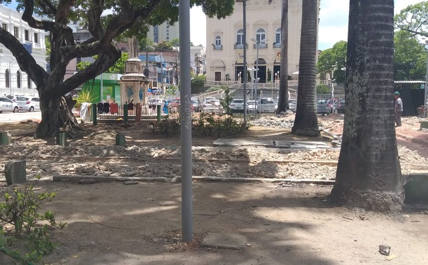 Reforma da Praça Pedro II fará resgate histórico em Maceió