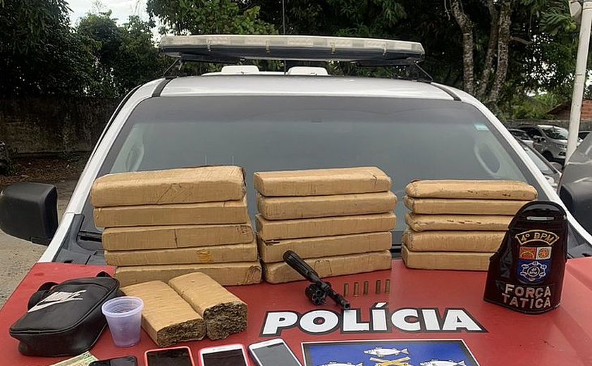 Confronto com a polícia resulta na morte de suspeito de tráfico com 13 Kg de maconha em Maceió