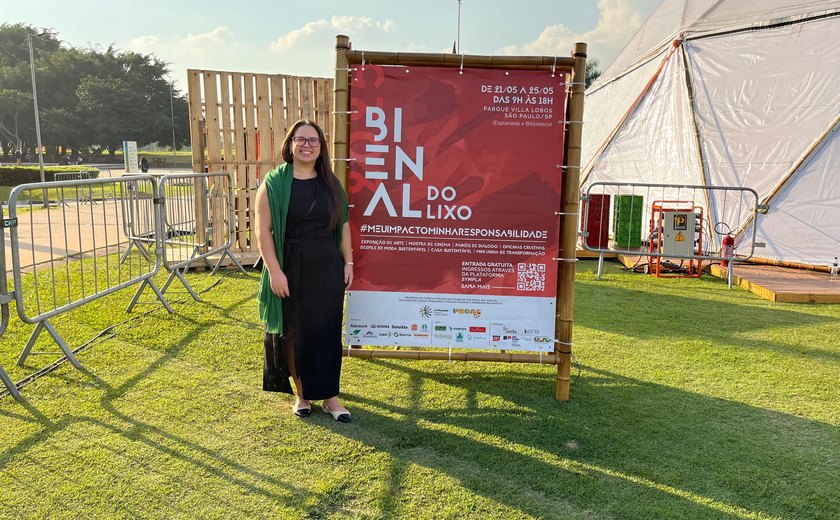 Diretora da Alurb representou a Prefeitura de Maceió na Bienal do Lixo 2025