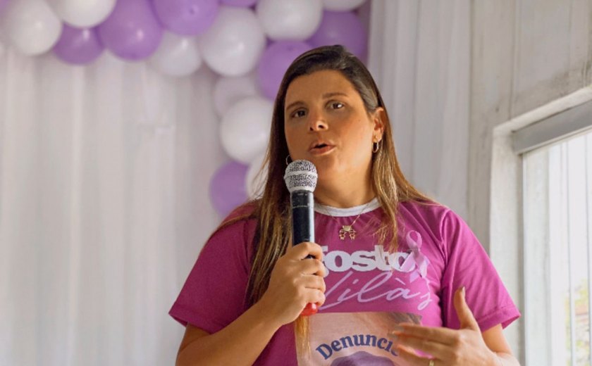 Prefeitura de Novo Lino abre campanha Agosto Lilas, que combate violência doméstica e familiar contra a mulher