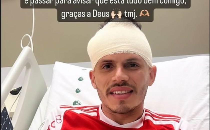 Renê recebe alta após forte choque na cabeça e volta aos treinos do Inter na quarta-feira