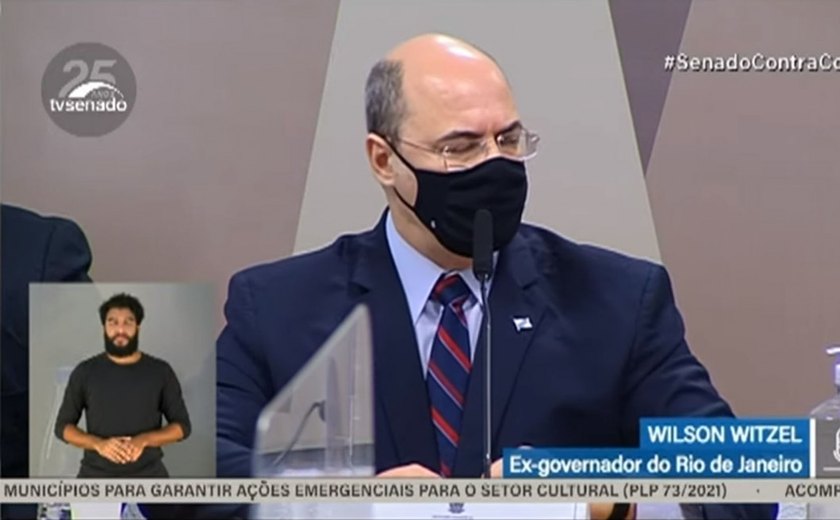 ‘Fui cassado em um tribunal de exceção’, afirma Witzel na CPI a Covid
