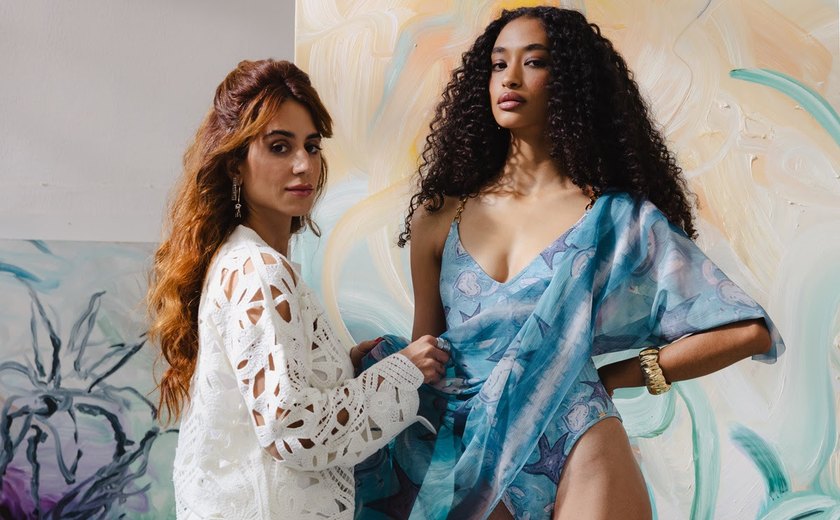 Elementos marinhos exaltam a brasilidade na primeira collab da Salinas com a artista plástica Paula Scavazzini