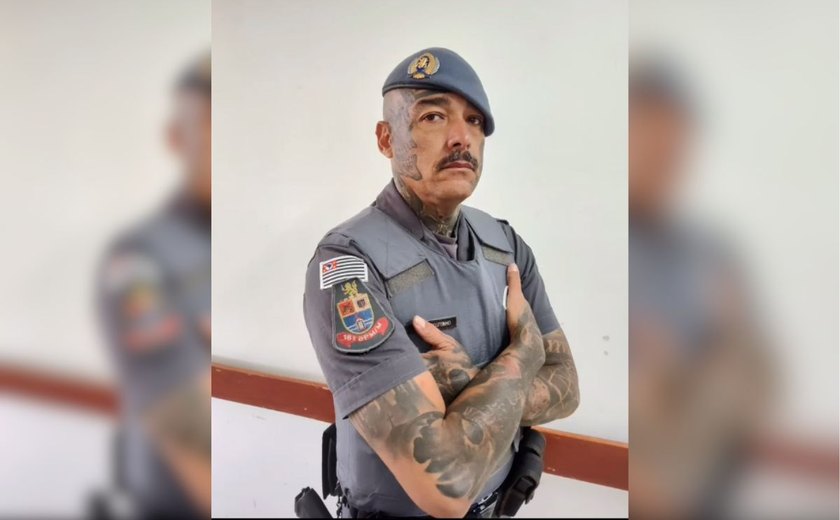 PM tatuado é expulso por deixar posto no carnaval; ele já era investigado por furto de orquídea