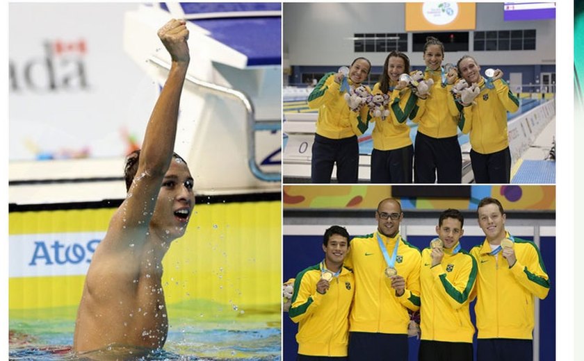 Em noite de recorde e polêmica, Brasil leva ouro, prata e bronze na natação