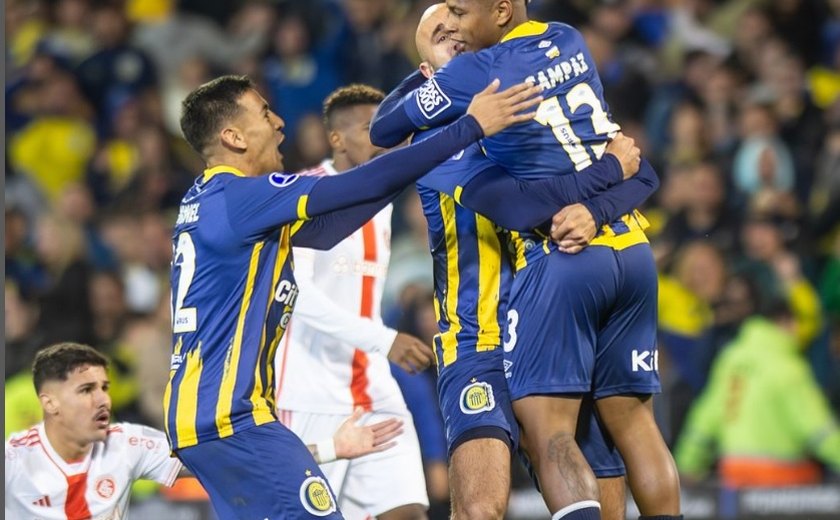 Inter volta a jogar mal e perde para o Rosario Central nos playoffs da Sul-Americana