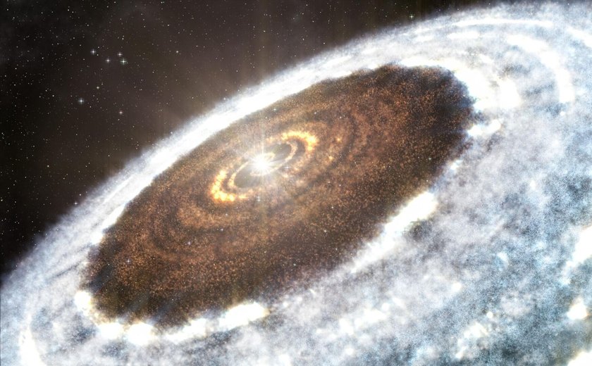 Moléculas da vida são encontradas ao redor de estrela jovem, desafiando teorias (IMAGENS)