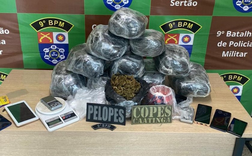Em uma semana, PM retira das ruas quase 19 quilos de drogas e 12 armas de fogo