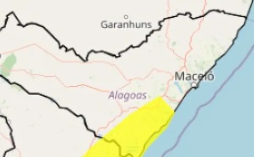Inmet renova alerta de chuvas até esta quinta, mas reduz para 12 número de municípios em risco