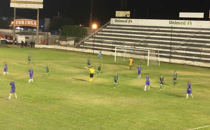 Coruripe empata com o Cruzeiro em jogo de estréia em Arapiraca