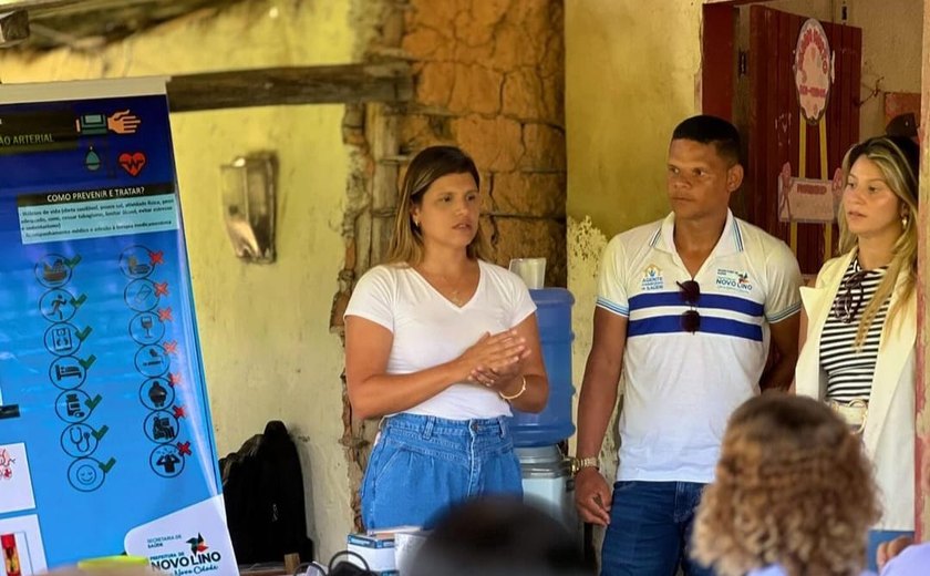 Prefeita Marcela Barros acompanha ação do projeto “Prefeitura Presente” na fazenda Rancho Frio, em Novo Lino