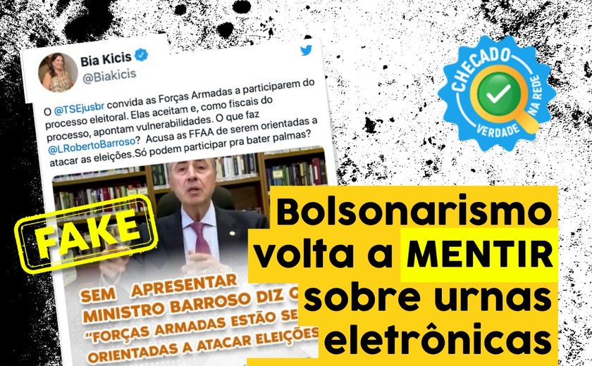 Deputada bolsonarista segue disseminando fake news sobre processo eleitoral no Brasil
