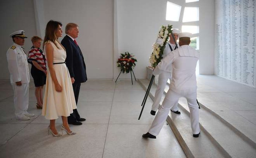 Trump visita Pearl Harbor antes de 1º viagem à Ásia
