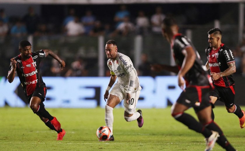 Neymar reestreia, mas Santos empata com o Botafogo-SP