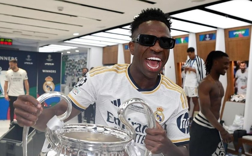 Vini Jr é eleito melhor jogador da Champions League de 2023/24