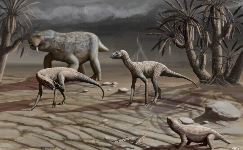 Evolução dos dinossauros ganha nova interpretação com mais antigo fóssil já identificado no Brasil
