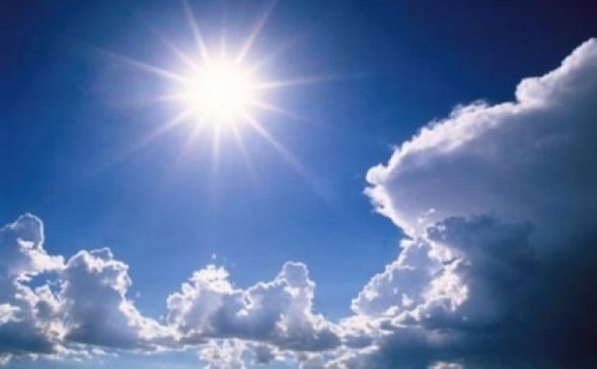 Previsão mostra predomínio de sol durante o fim de semana em Alagoas