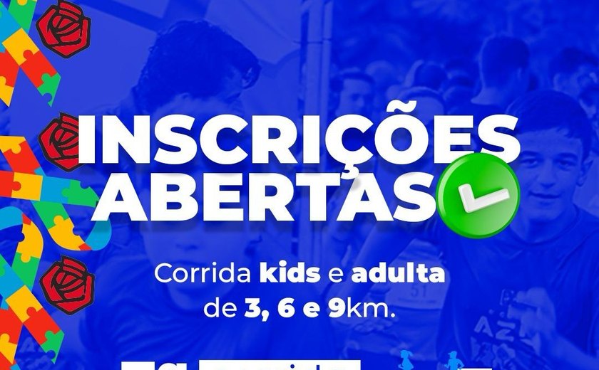 Inscrições abertas para a 7ª Corrida Azul da Associação Pestalozzi de Arapiraca