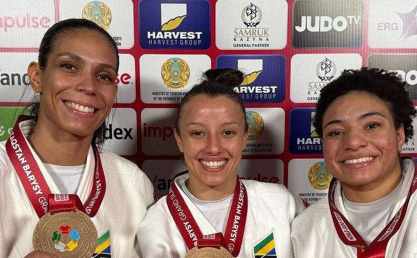 Brasileiras garantem três bronzes em 1º dia de Grand Slam de Judô
