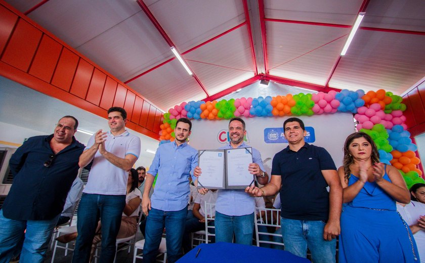 Paulo Dantas inaugura em Pindoba mais uma Creche Cria