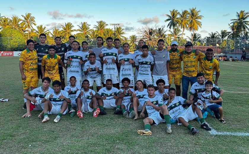 Sub-17 de Coruripe faz boa campanha e avança para a fase de mata-mata do Alagoano