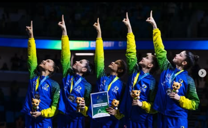 Brasil emociona, mas vê Ucrânia se sobressair e leva nova prata no Mundial de ginástica rítmica