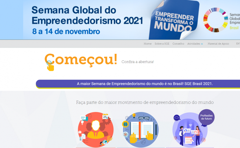 Semana Global de Empreendedorismo conta com ações do Sebrae Alagoas