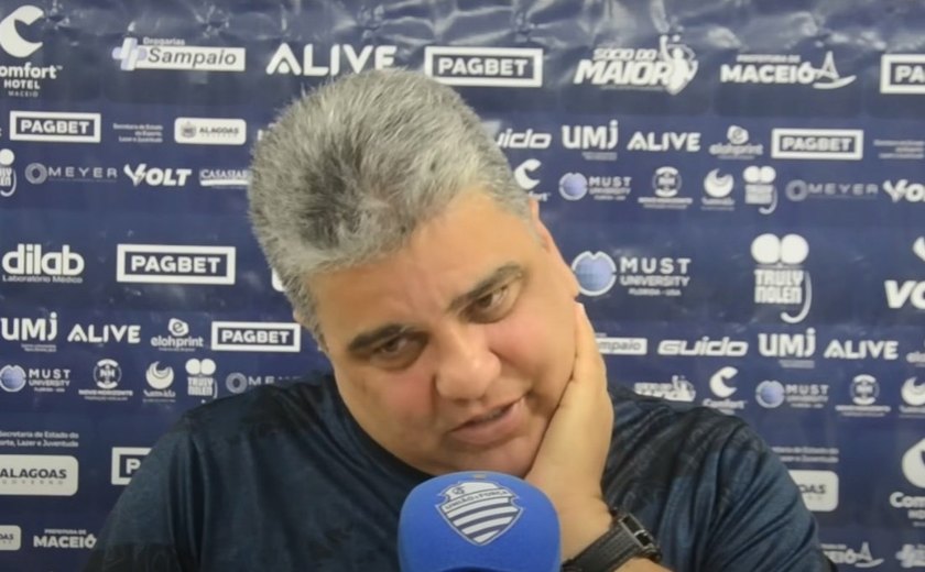 Marcelo Cabo sobre a derrota do CSA: 'Não era o resultado esperado'
