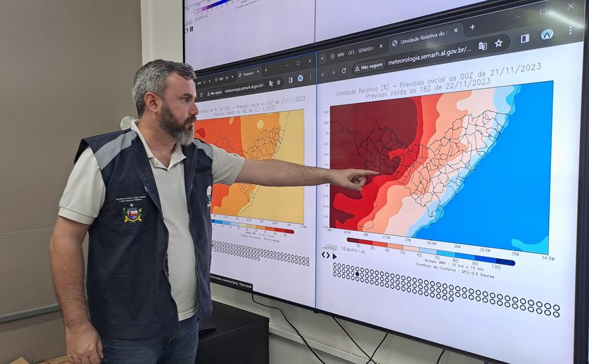 Secretaria de Meio Ambiente divulga novo alerta de baixa umidade do ar em Alagoas