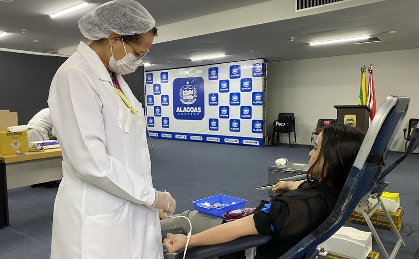 Campanha Herói Hemoal promove doação de sangue e solidariedade no palácio República dos Palmares