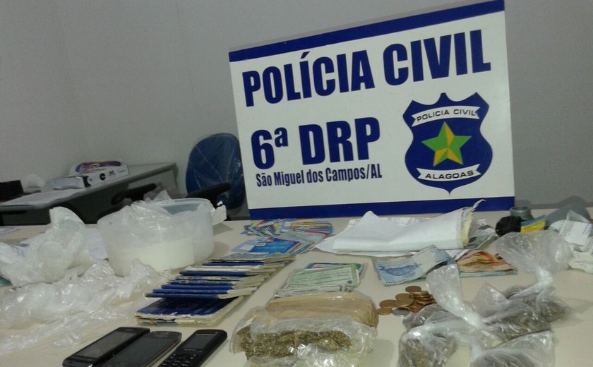 Adolescente é apreendida com drogas em São Miguel dos Campos