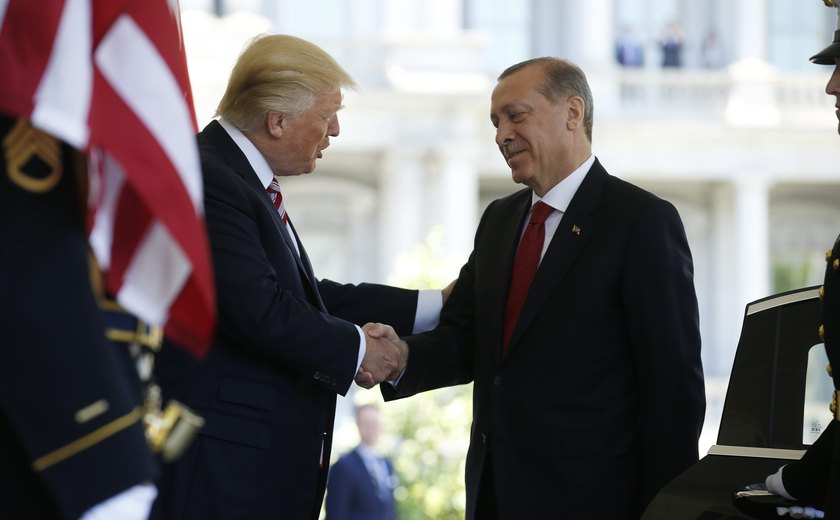 Donald Trump recebe presidente da Turquia na Casa Branca