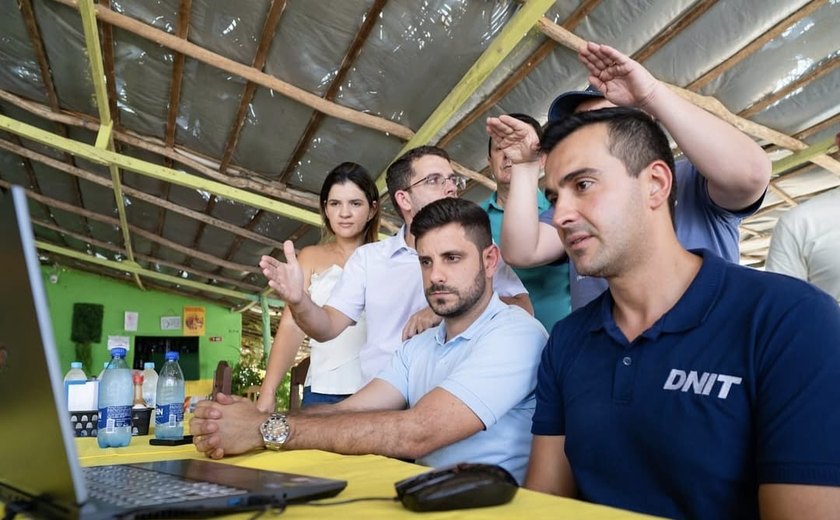 Prefeito Dalminho discute com superintendente do DNIT/AL requalificação da Barra do Ipanema, em Belo Monte