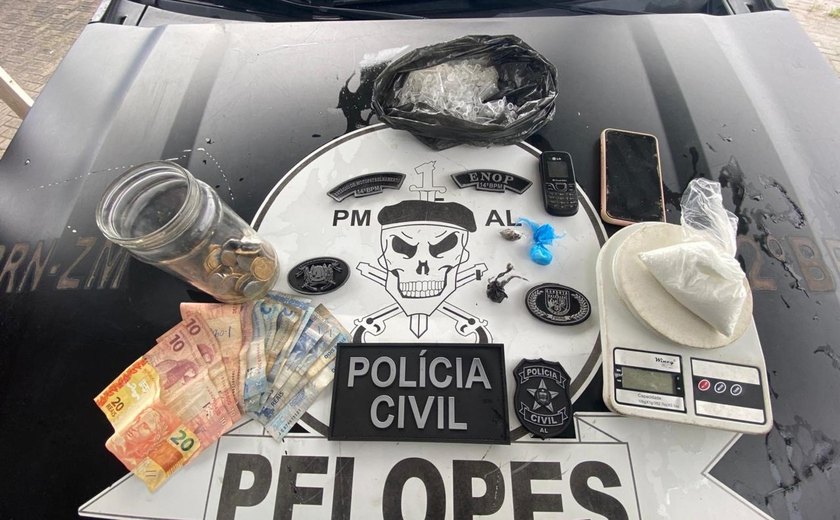 PM apreende ilícitos e prende suspeito de homicídios durante operação em União dos Palmares