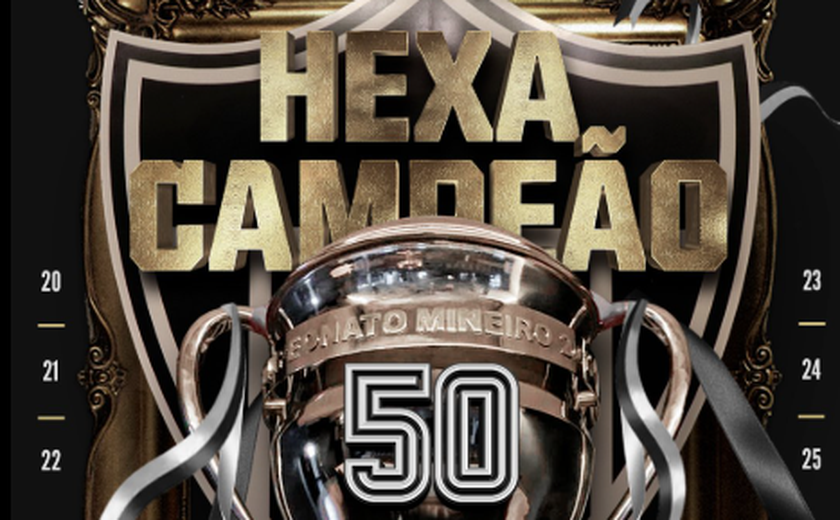 Atlético-MG é hexacampeão e festeja o 50º título estadual após derrota mínima para o América