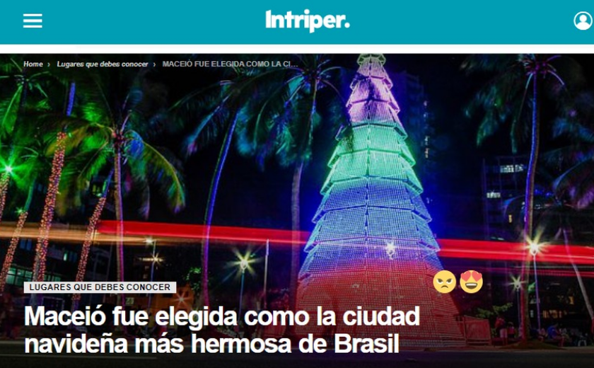 Natal de Maceió é destaque em portal de turismo da Argentina