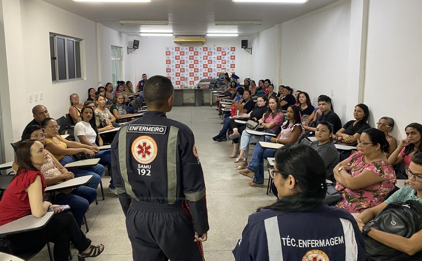 Samu Maceió realiza curso de primeiros socorros com mais de 60 profissionais de instituições de ensino