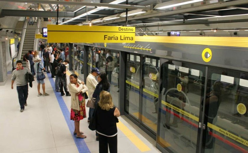 Linha 4-Amarela do Metrô ficará fechada até as 16h neste domingo