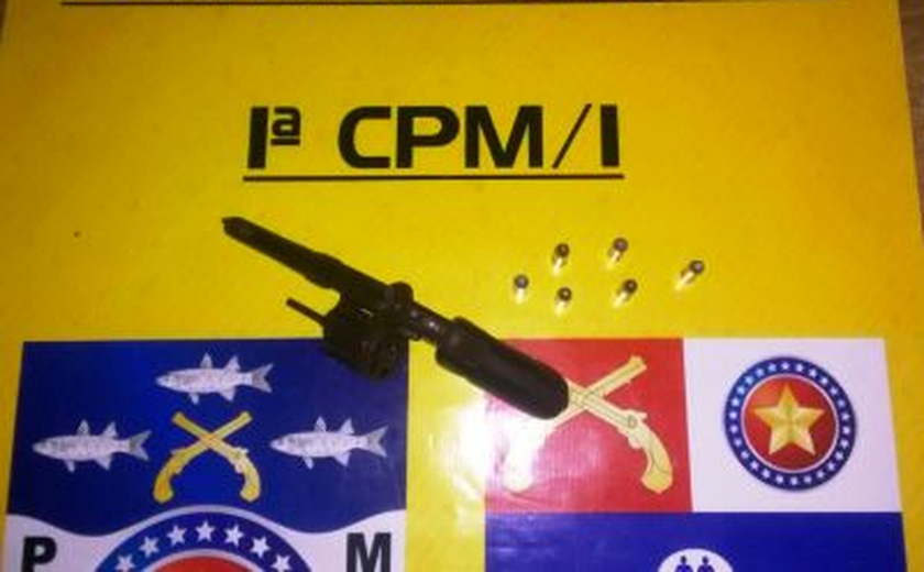 1ª CPM/I apreende menor por Porte Ilegal de Arma de Fogo em Anadia
