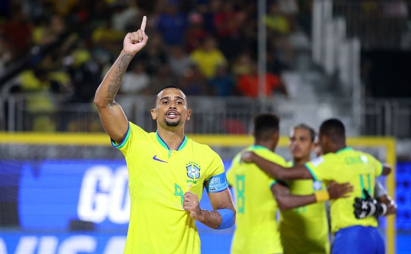 No Mundial de Futebol de Areia, Brasil atropela Espanha por 4 a 1