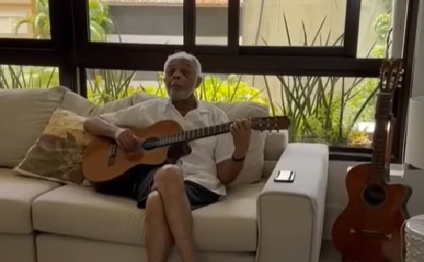 Gilberto Gil apresenta canção nova, um samba de roda criado em 2023